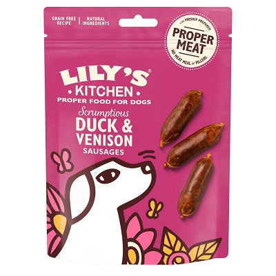 Lilys Kitchen Dck/Ven Sausage Trt 8x70g