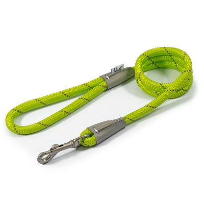 Ancol Viva Rope Refl Snap Lead Lime 12mm