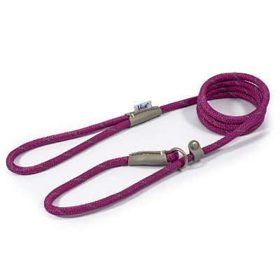 Ancol Viva Rope Refl Slip Lead Purp 80mm