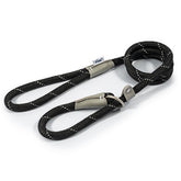 Ancol Viva Rope Refl Slip Lead Blck 12mm