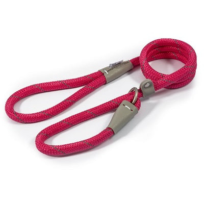 Ancol Viva Rope Refl Slip Lead Pink 12mm