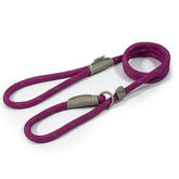 Ancol Viva Rope Refl Slip Lead Purp 12mm