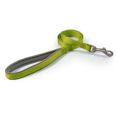 Ancol Viva Padded Snap Lead Lime 19mm