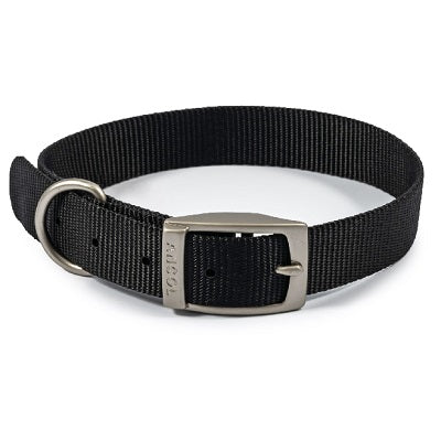 Ancol Viva Buckle Collar Black 35-43cm