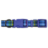 Ancol Tartan Adj Coll Blue 30cm-50cm 2-5