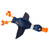 HOP Navy Duck Thrower Dog Toy