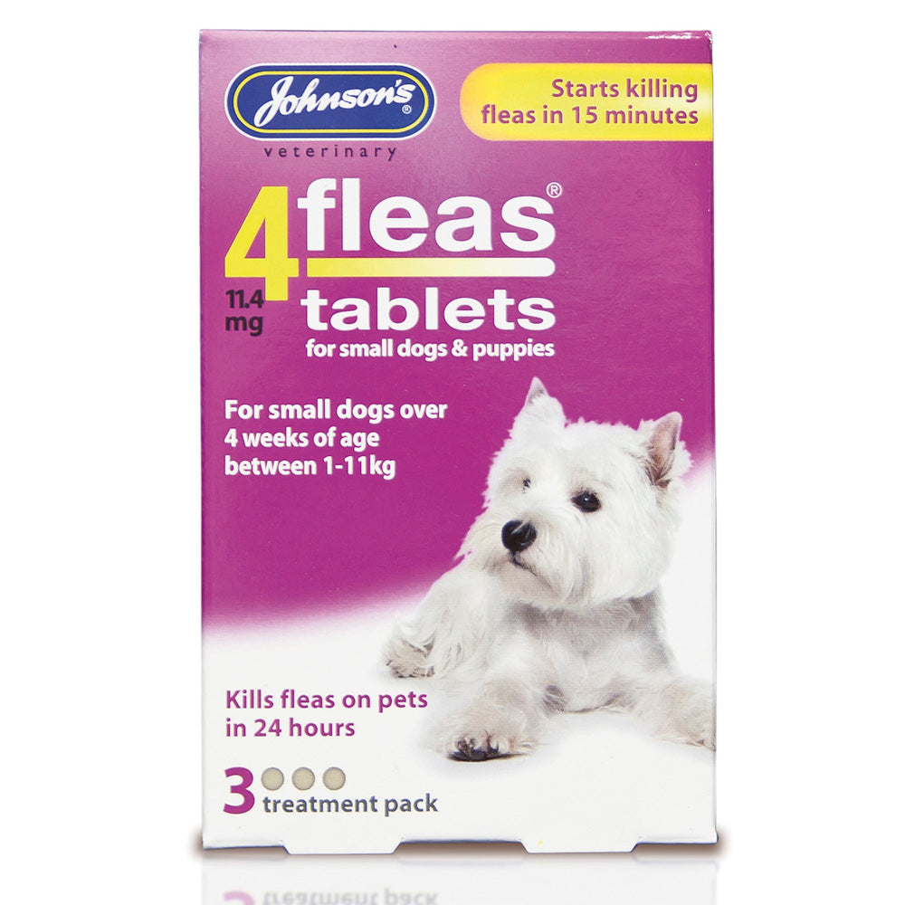 JVP 4Fleas Tabs Dog x3(6x11.4mg)(<11kg)