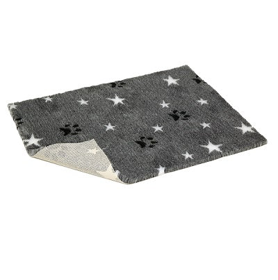 Vetbed Grey Paws/Stars Nonslip 40x30"