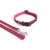 Pink Heart Collar 14-20" x 3/4"