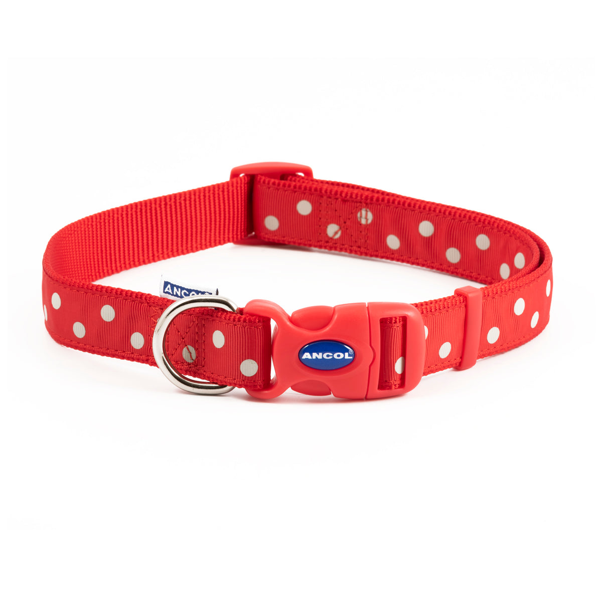 Ancol Vintage Red Polka Collar 5-9