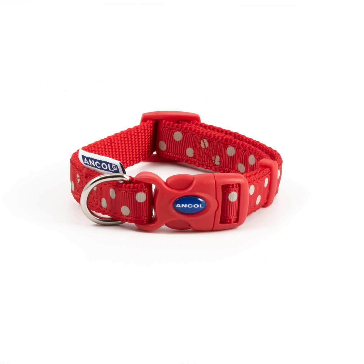 Ancol Vintage Red Polka Collar 1-2