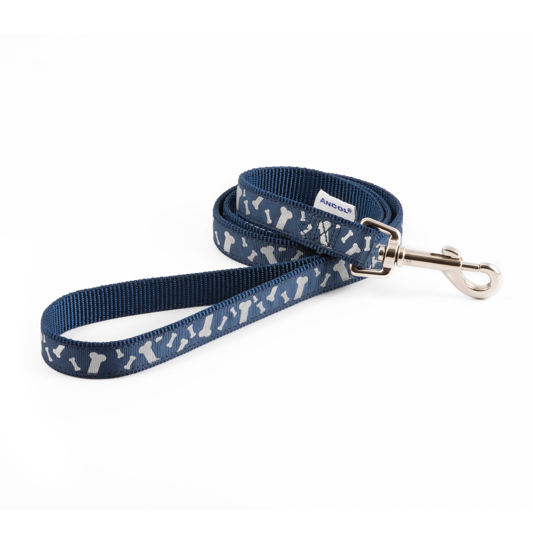 Ancol Paw'n'Bone Refl Lead Blue S 1-9