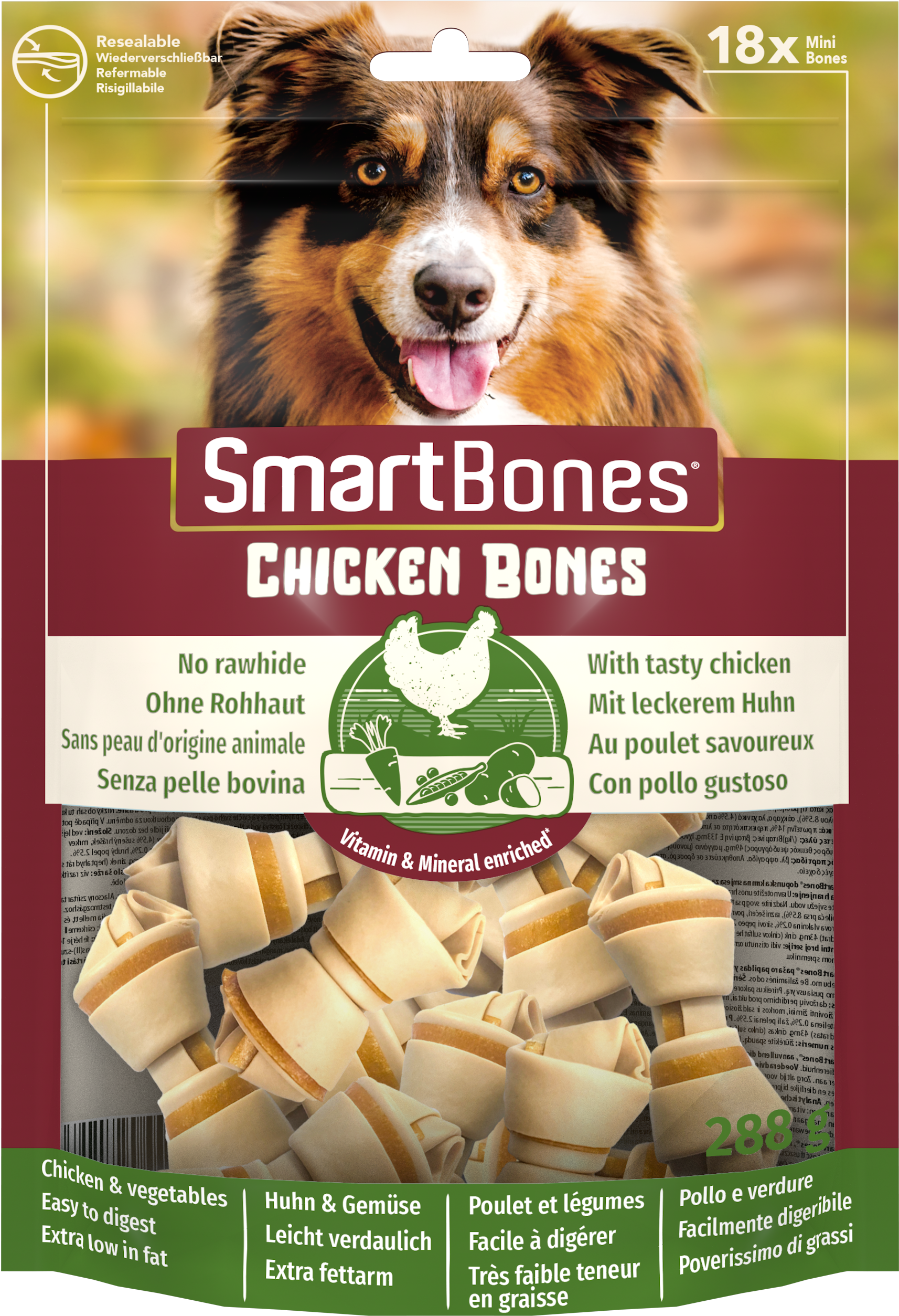 SmartBones Chicken Mini 18pc x 6