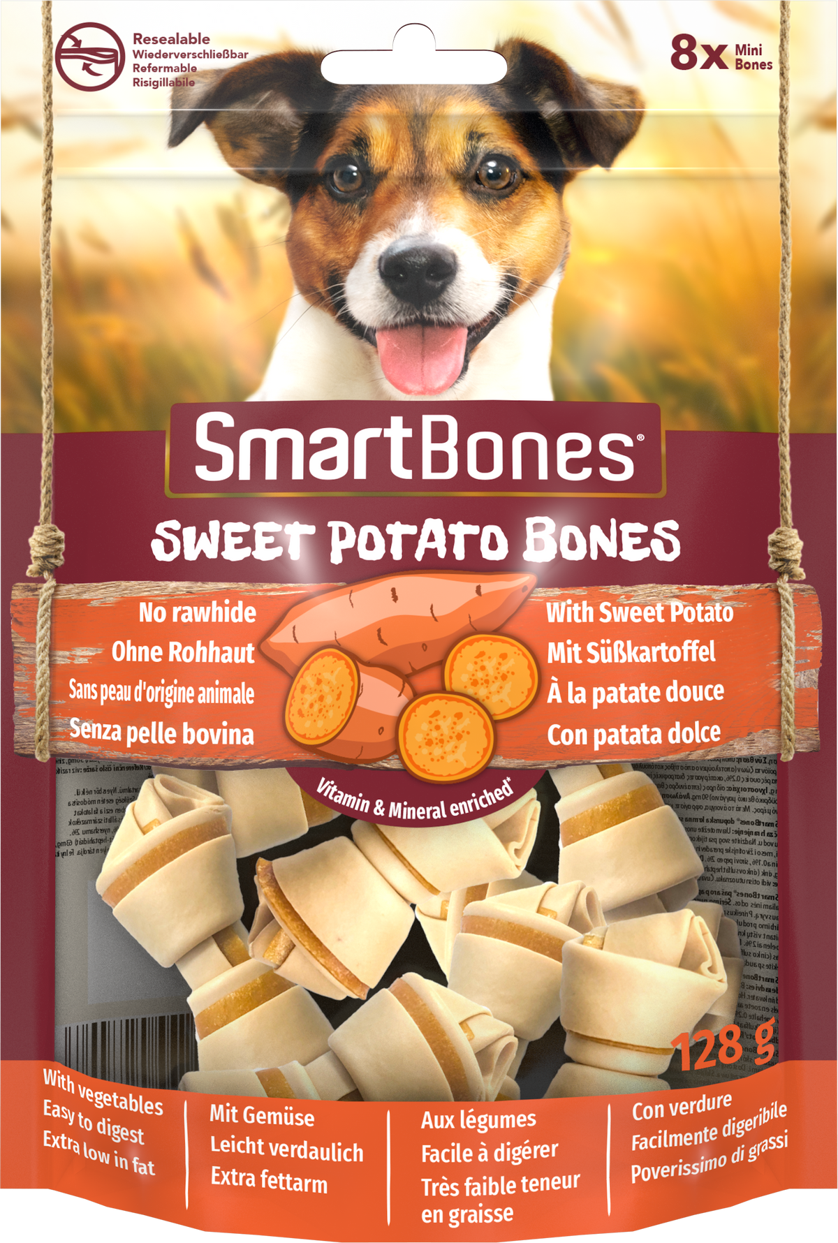 SmartBones Sweet Potato Mini 8pc x 7