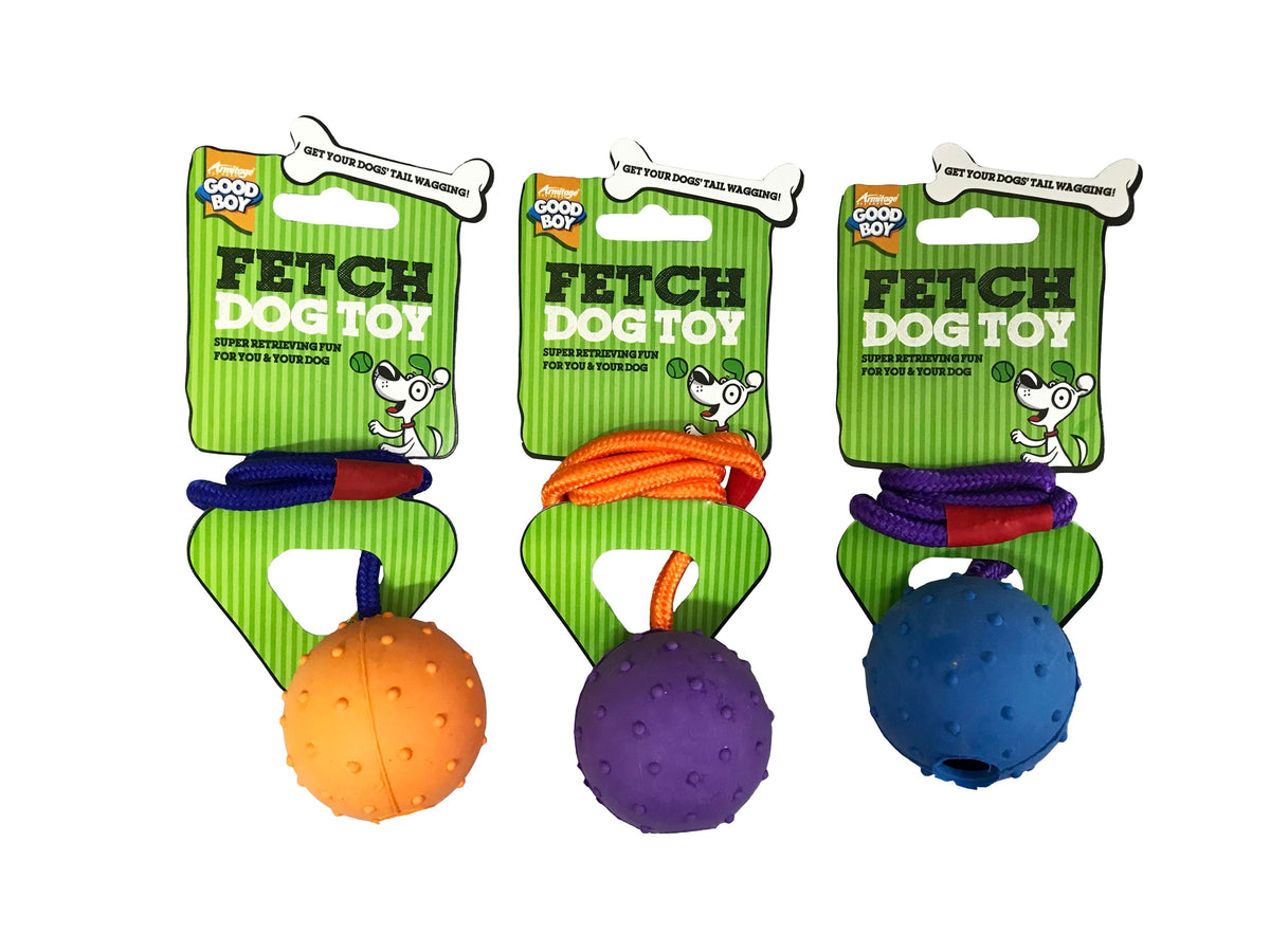 Good Boy Ball On A Rope x8