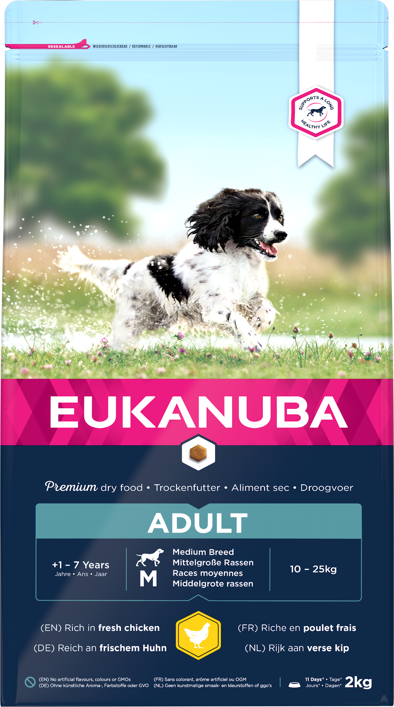 Eukanuba Adult Med Breed Chicken 3x2kg