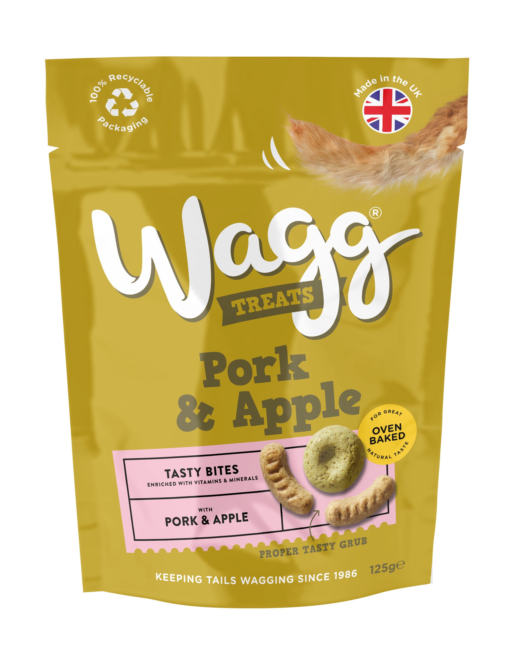 Wagg Pork & Apple Tasty Bites 7x125g