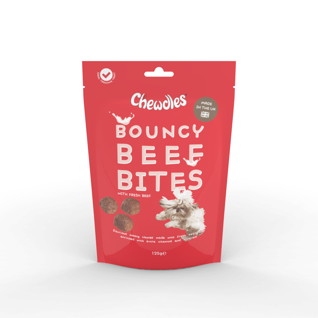 Chewdles Bouncy Beef Bites 5x125g