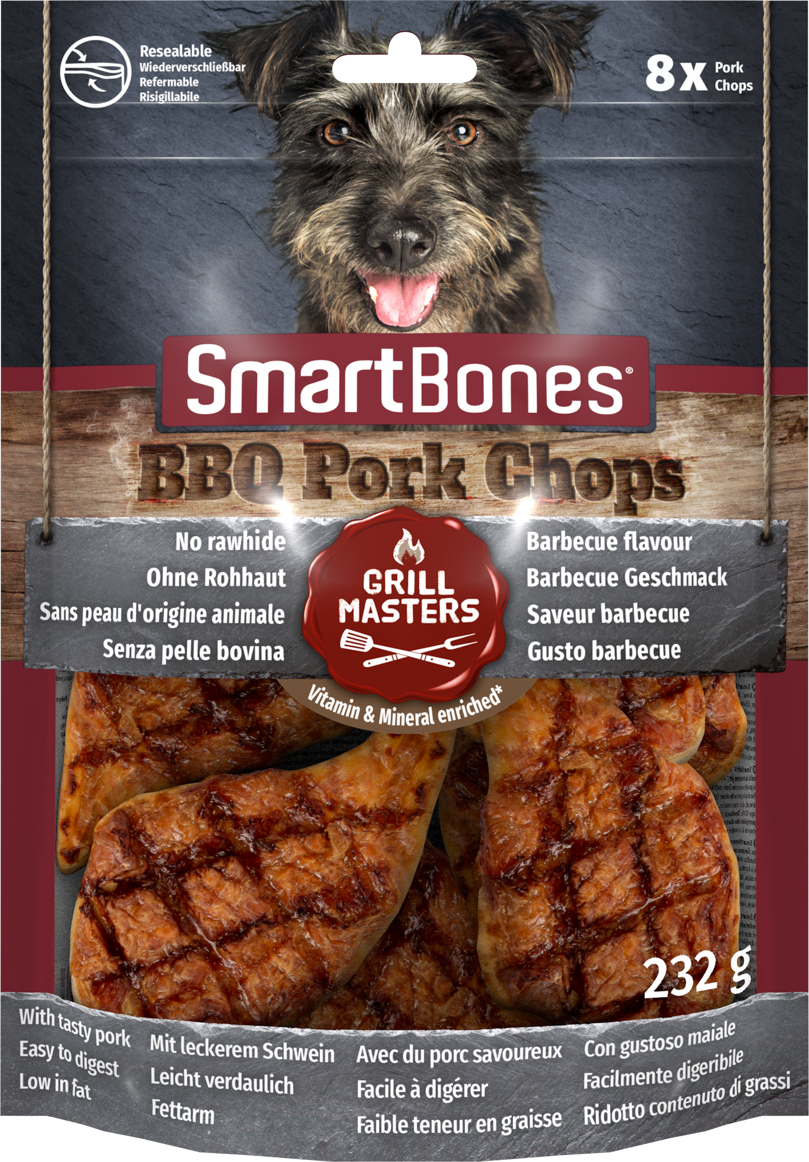 SmartBones Grill Master Pork Chop 8pc x6