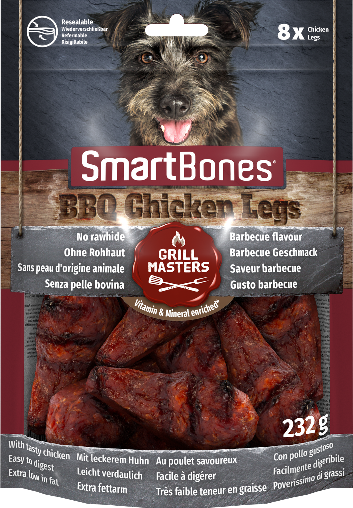 SmartBones Grill Master Chick Leg 8pc x6