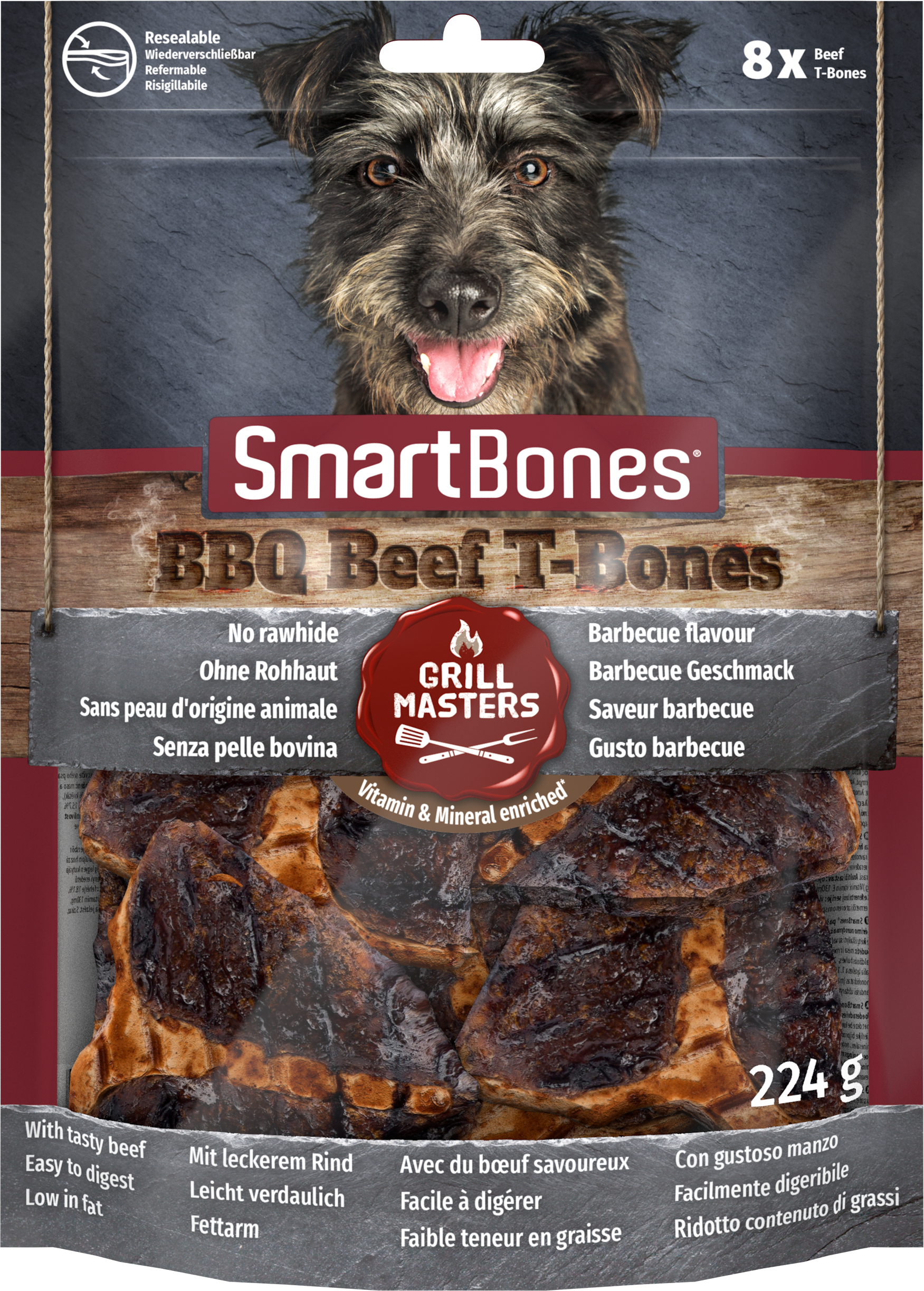 SmartBones Grill Master T-Bone 8pc x6