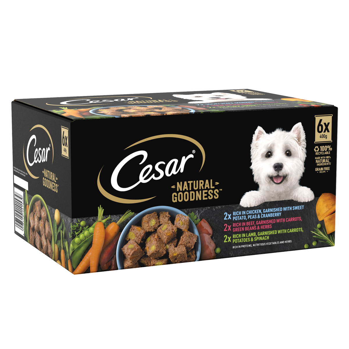 Cesar Tin Nat Goodness Mix Loaf 6x400g