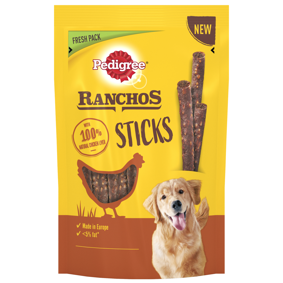 Pedigree Ranchos Sticks Chicken 10x60g