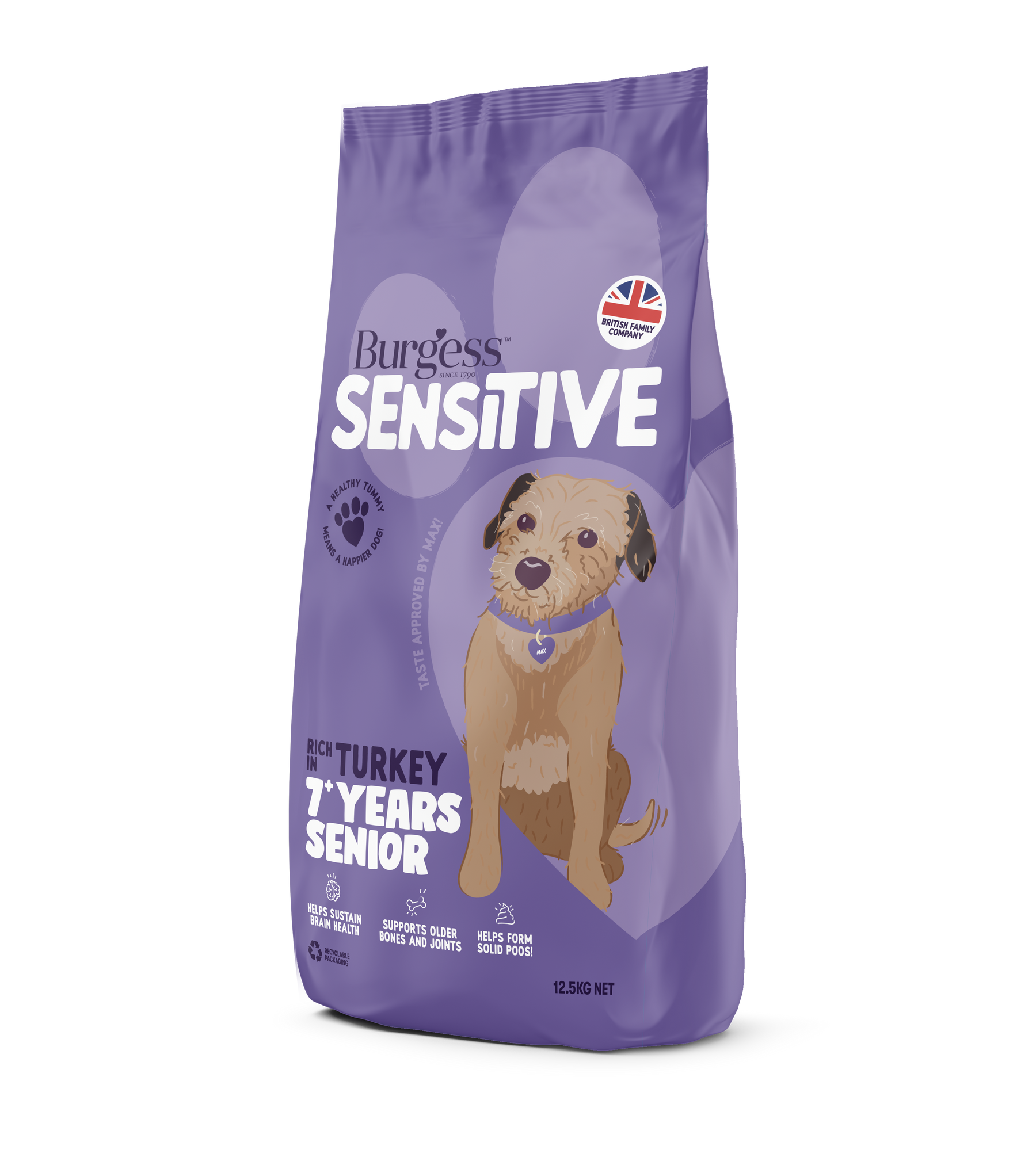 Burgess Sensitive Senior 7+ Dog Turkey