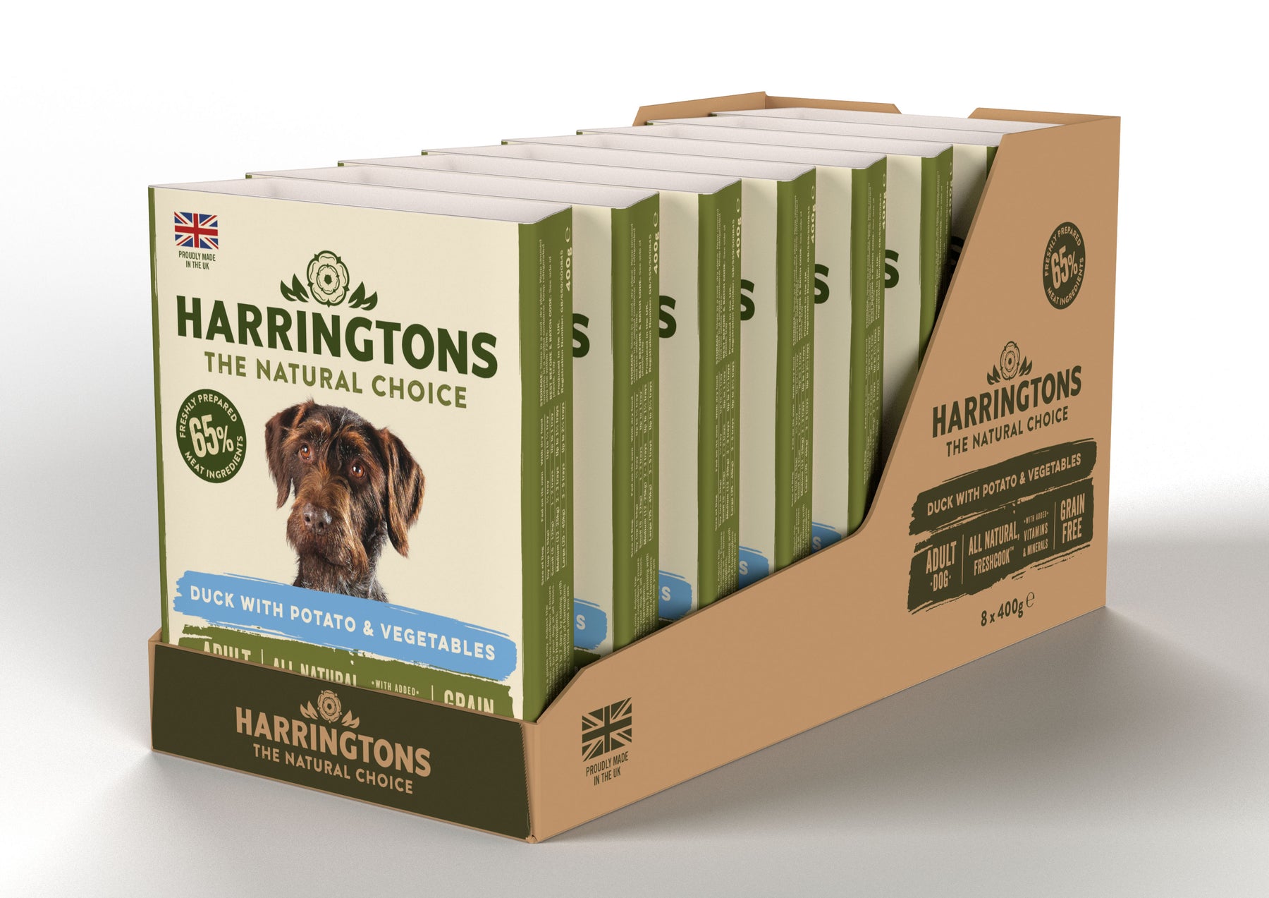 Harringtons Dog Wet Duck & Potato 8x400g