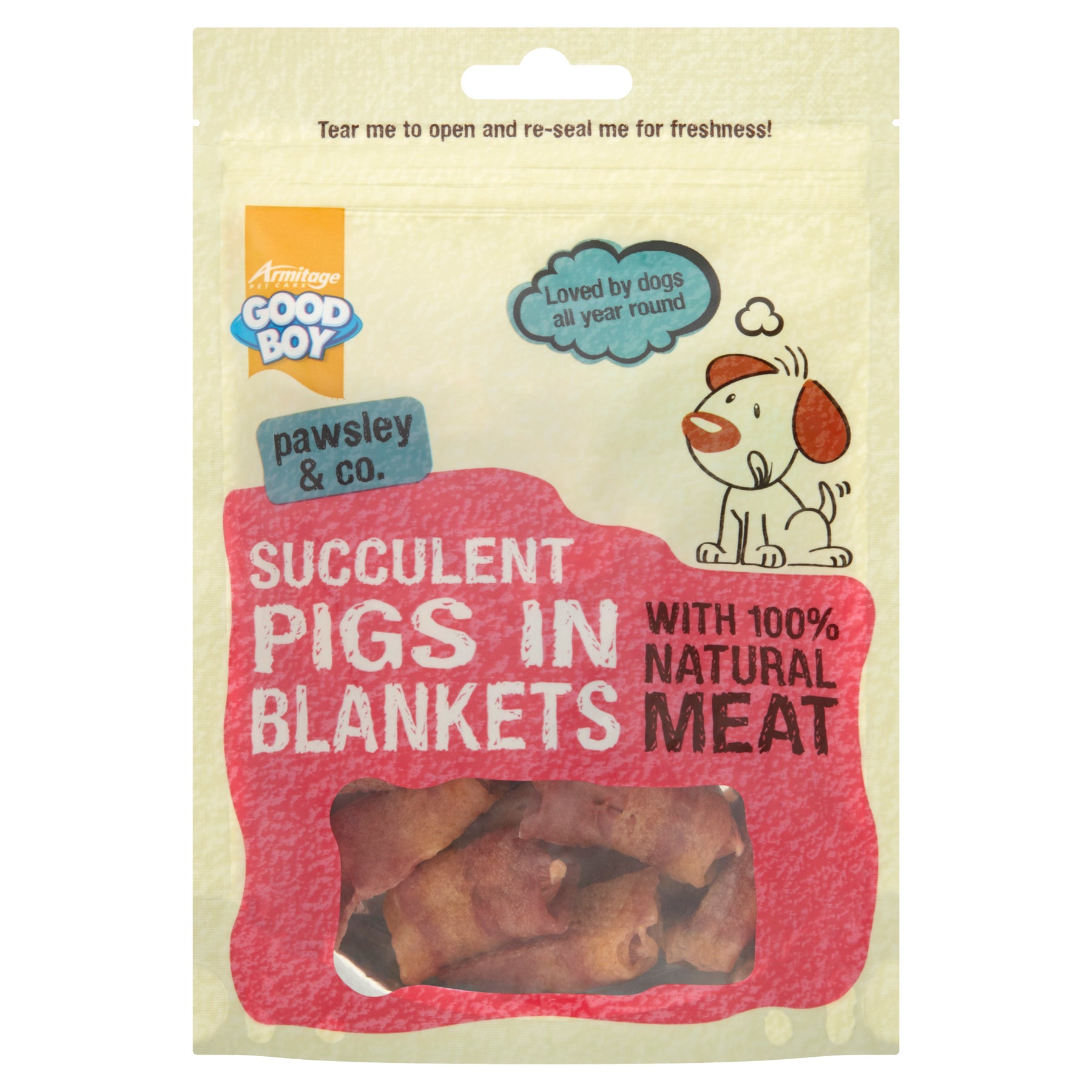 Good Boy Succulent Pigs in Blank 10x80g