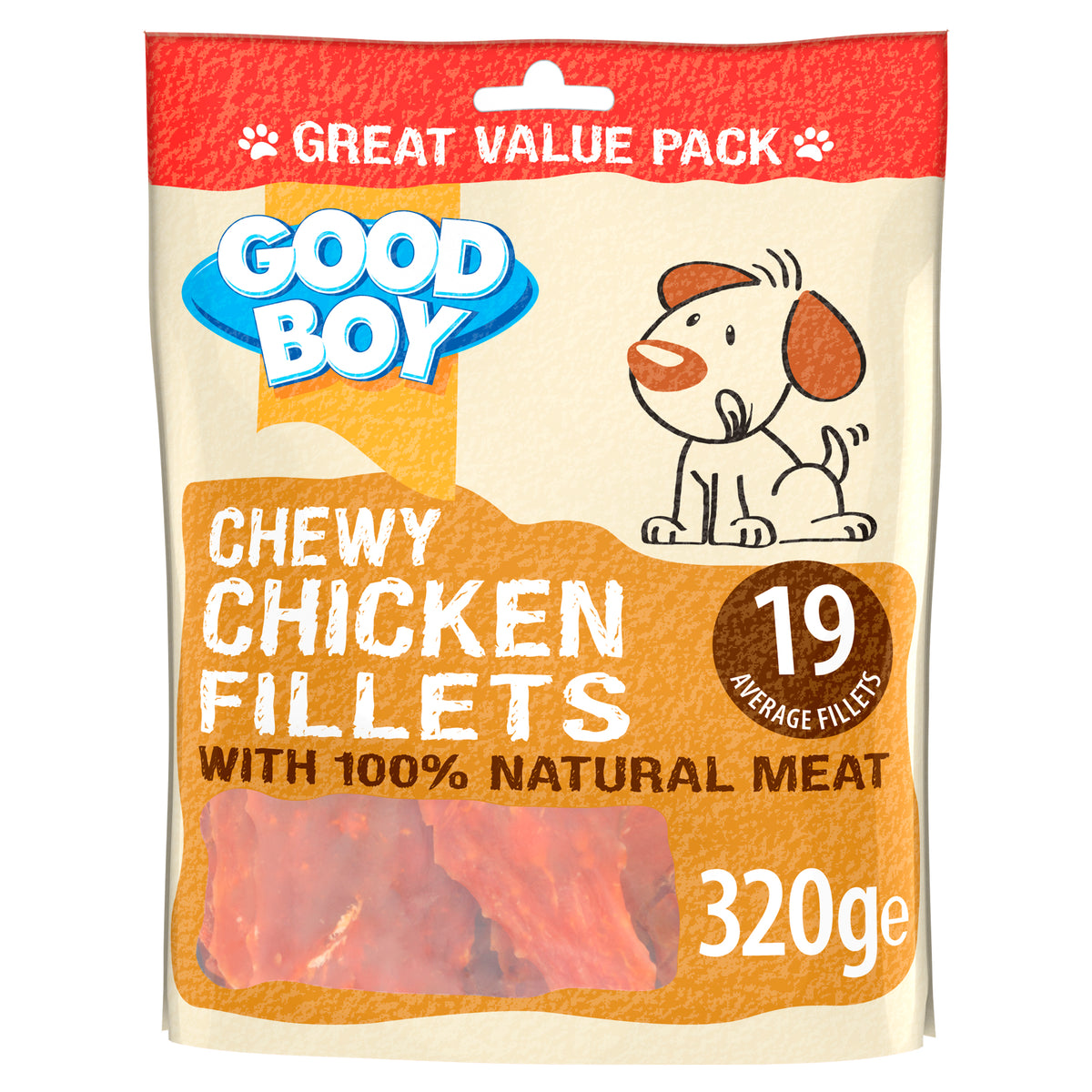 Good Boy Chewy Chicken Fillets 3x320g