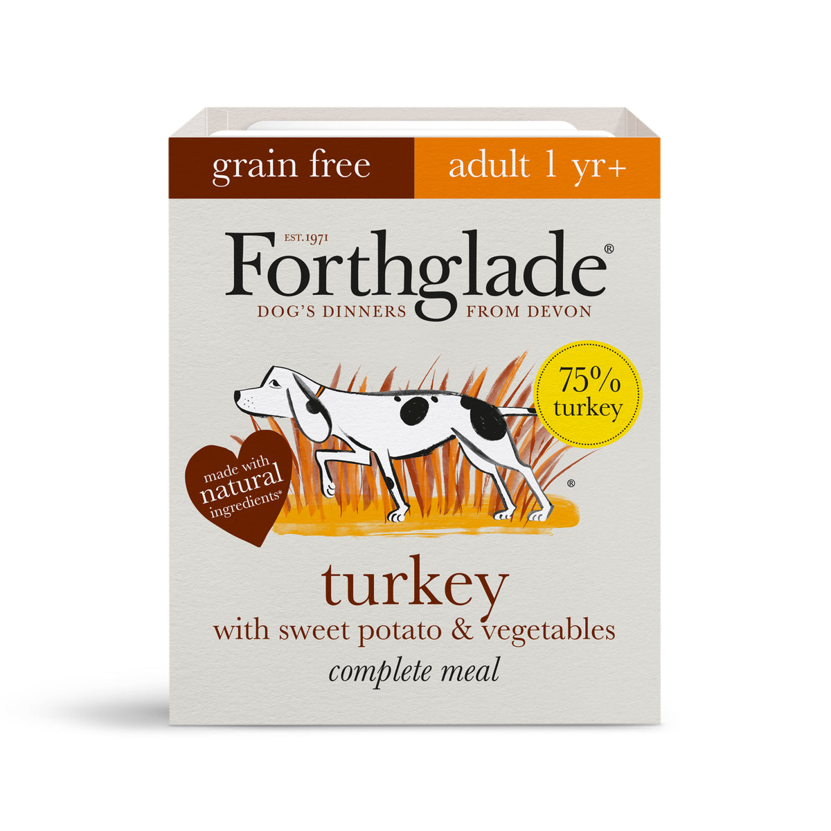 Forthglade Comp Adlt GF Turkey 18x395g