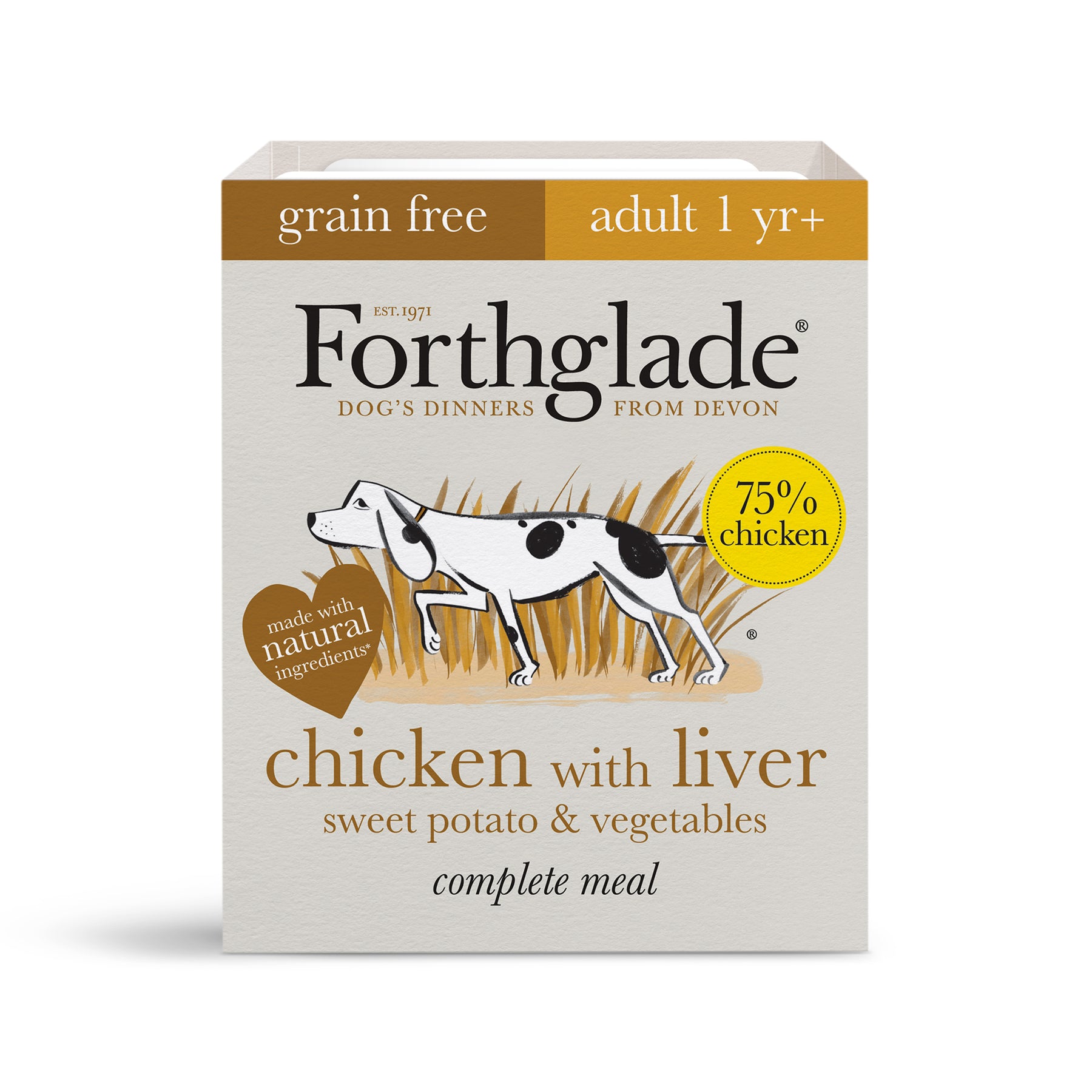 Forthglade Comp Adlt GF Chck Liv 18x395g