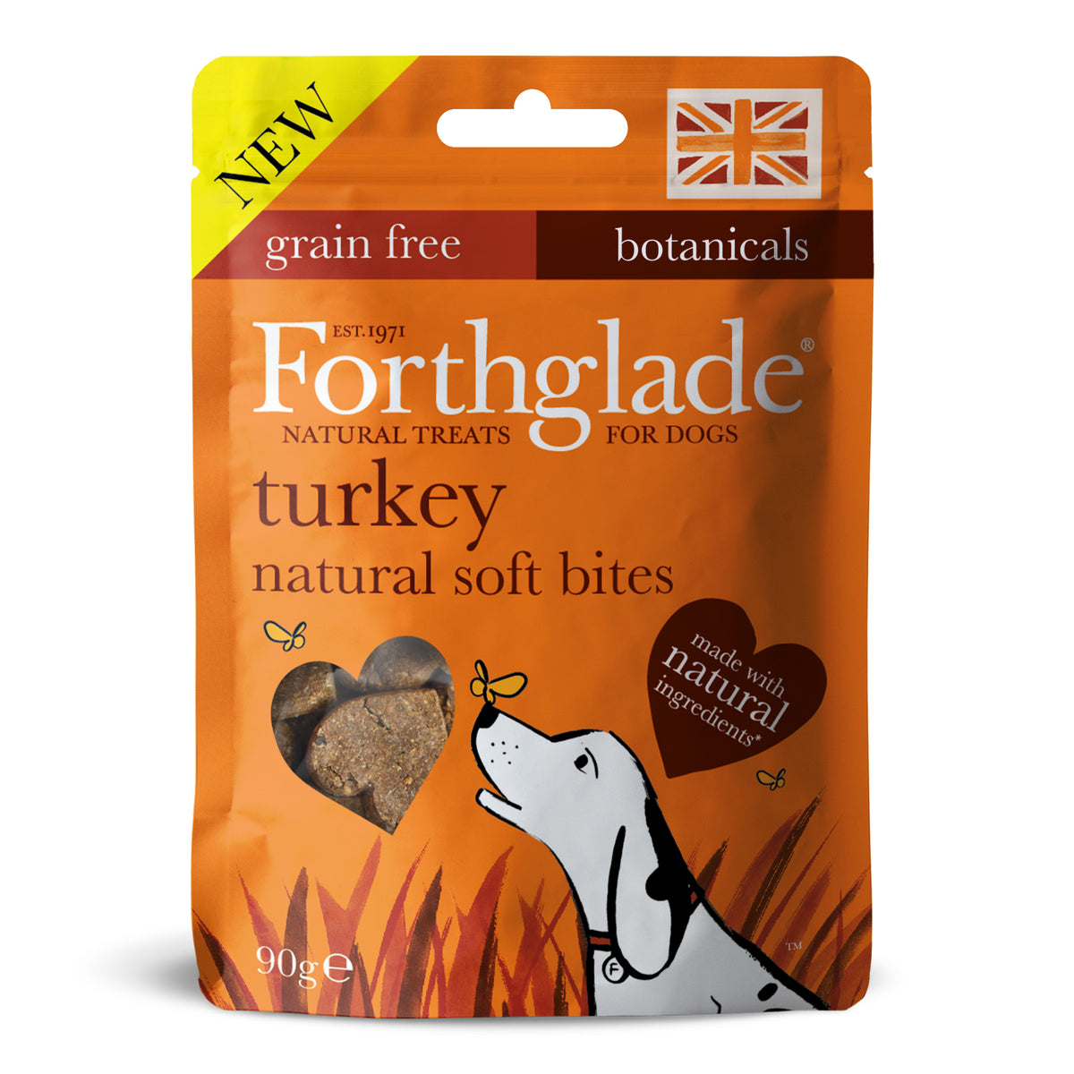 Forthglade Nat Soft Bite Treats Tky8x90g