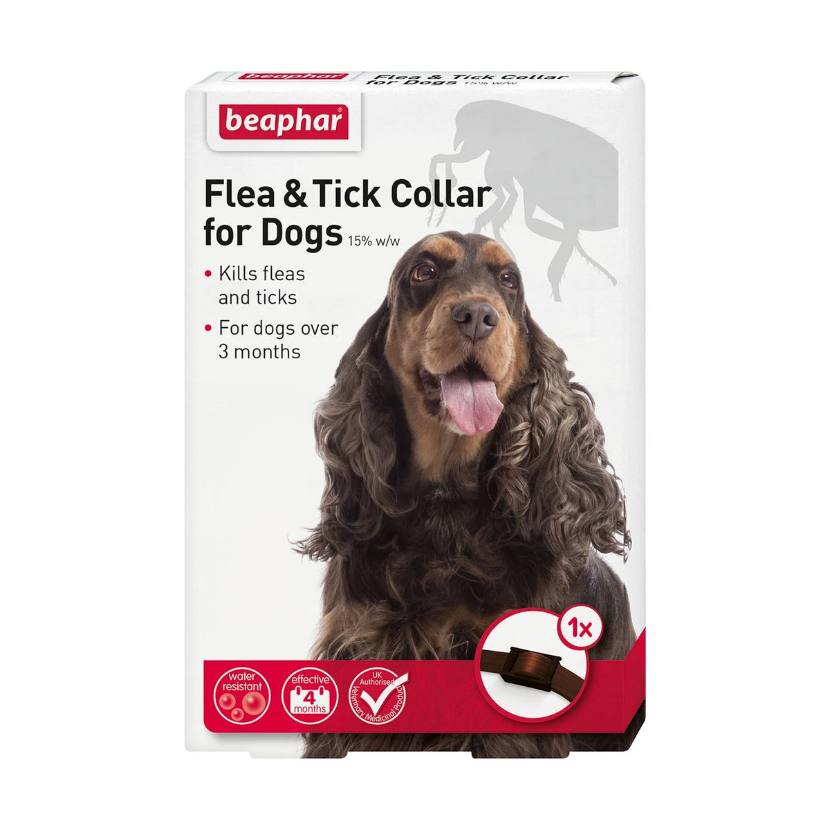 Beaphar Flea & Tick Collar WatResist x6