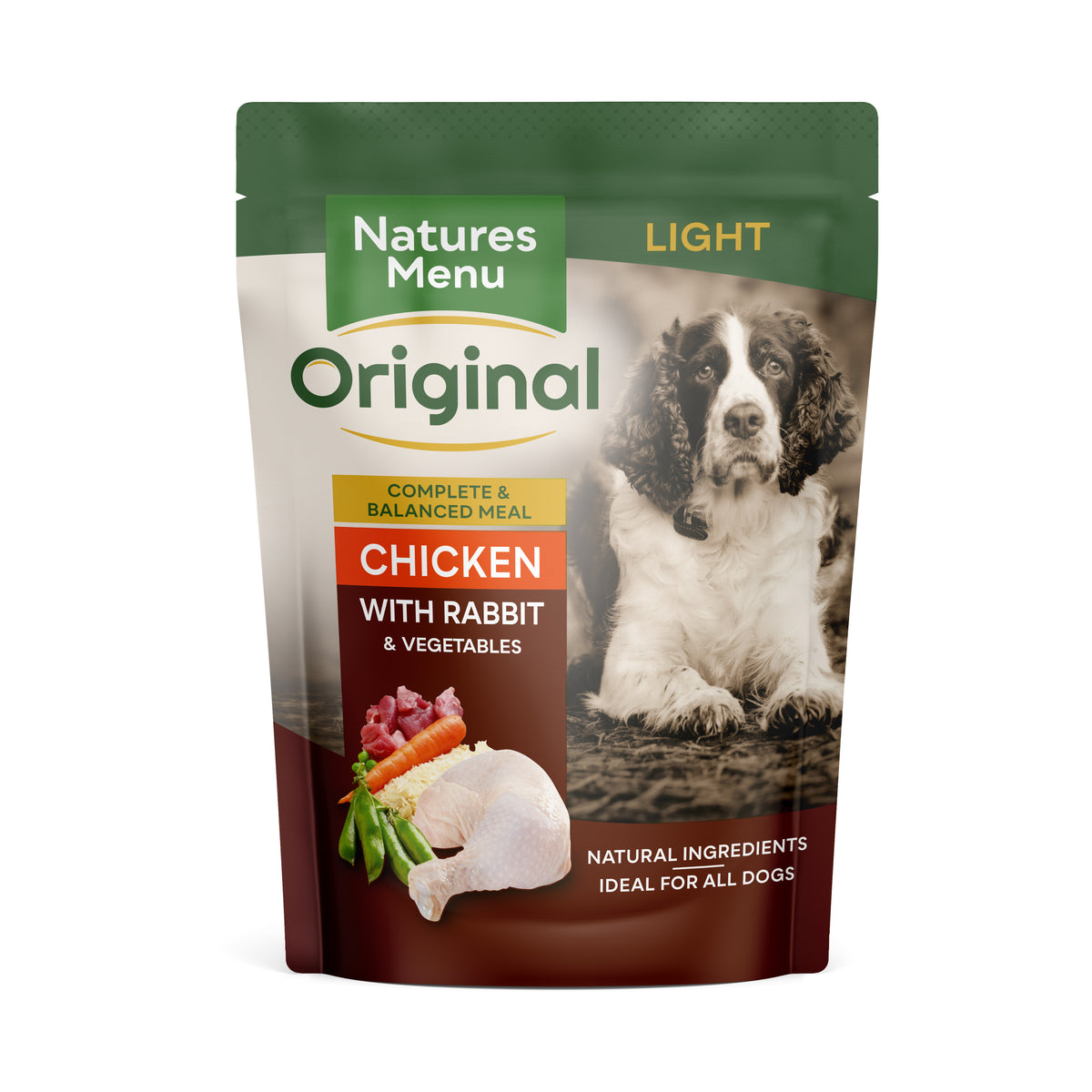 N/Menu Dog Pch Light Chick&Rab 8x300g