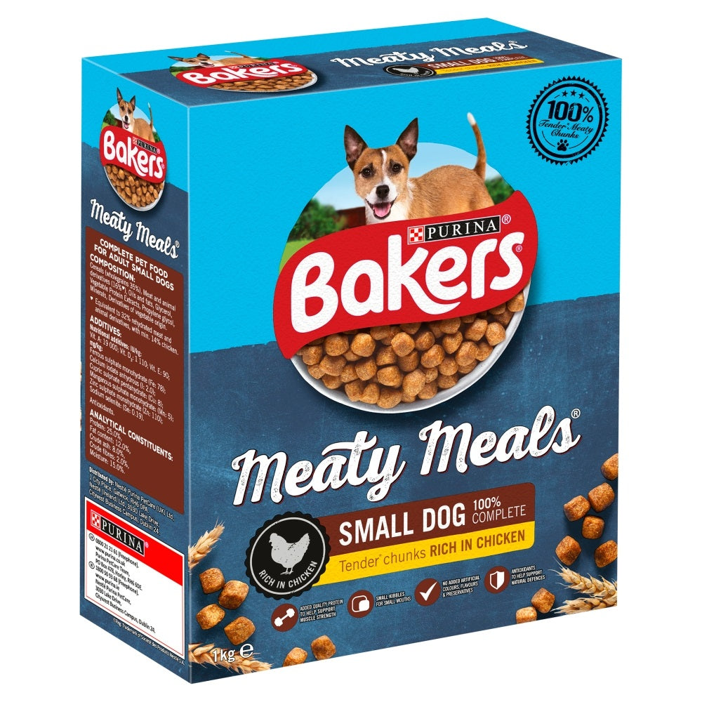 Bakers Meaty Meals Sml Dog Beef 5x1kg