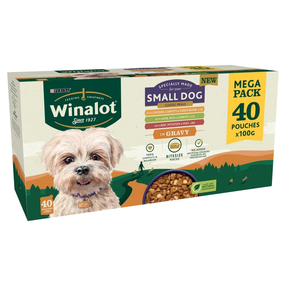 Winalot Small Dog Pch Mixed Grvy 40x100g