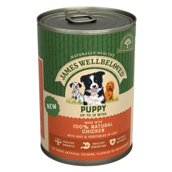 JW Dog Puppy Chick Loaf Tins 12x400g