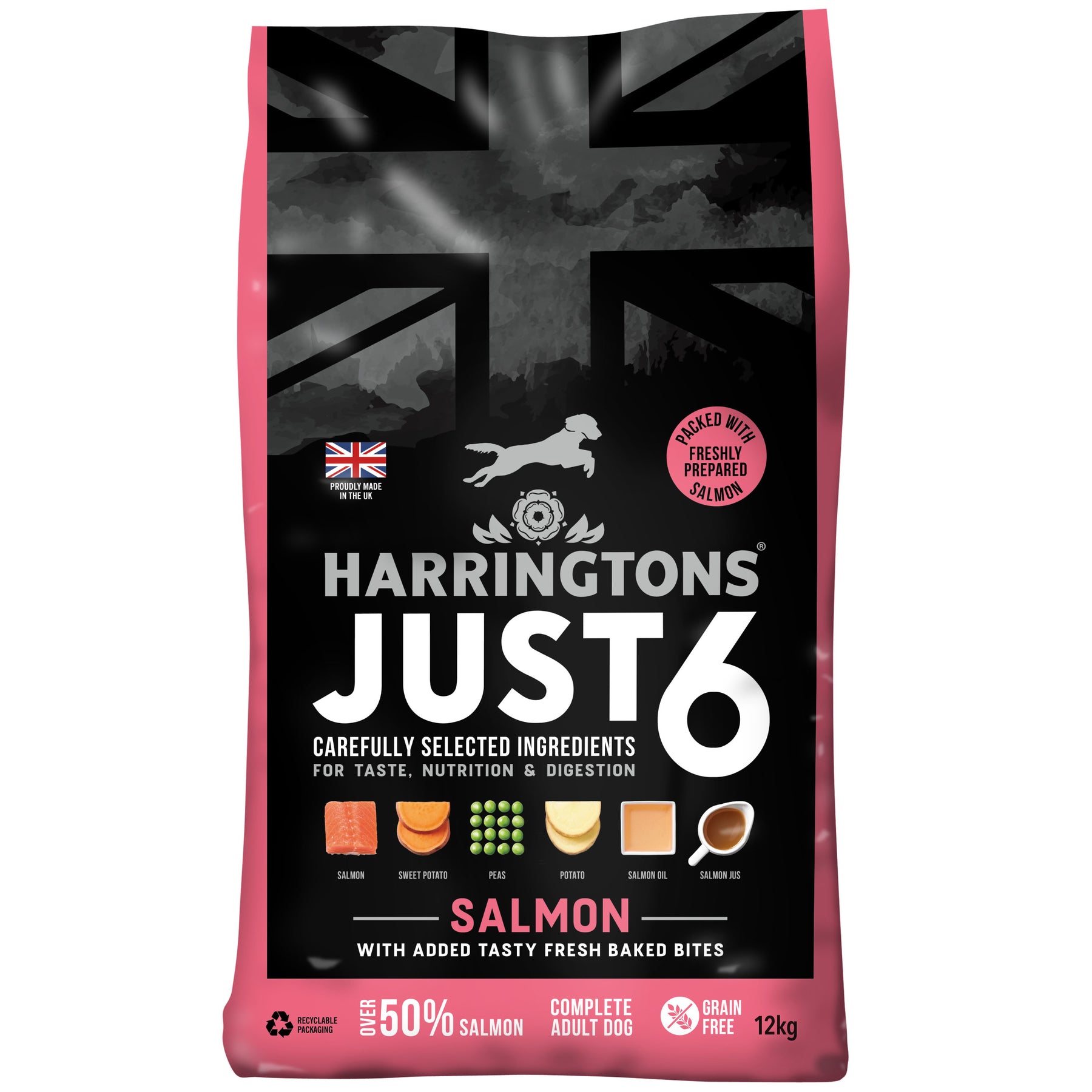 Harringtons Dog Just 6 Salmon