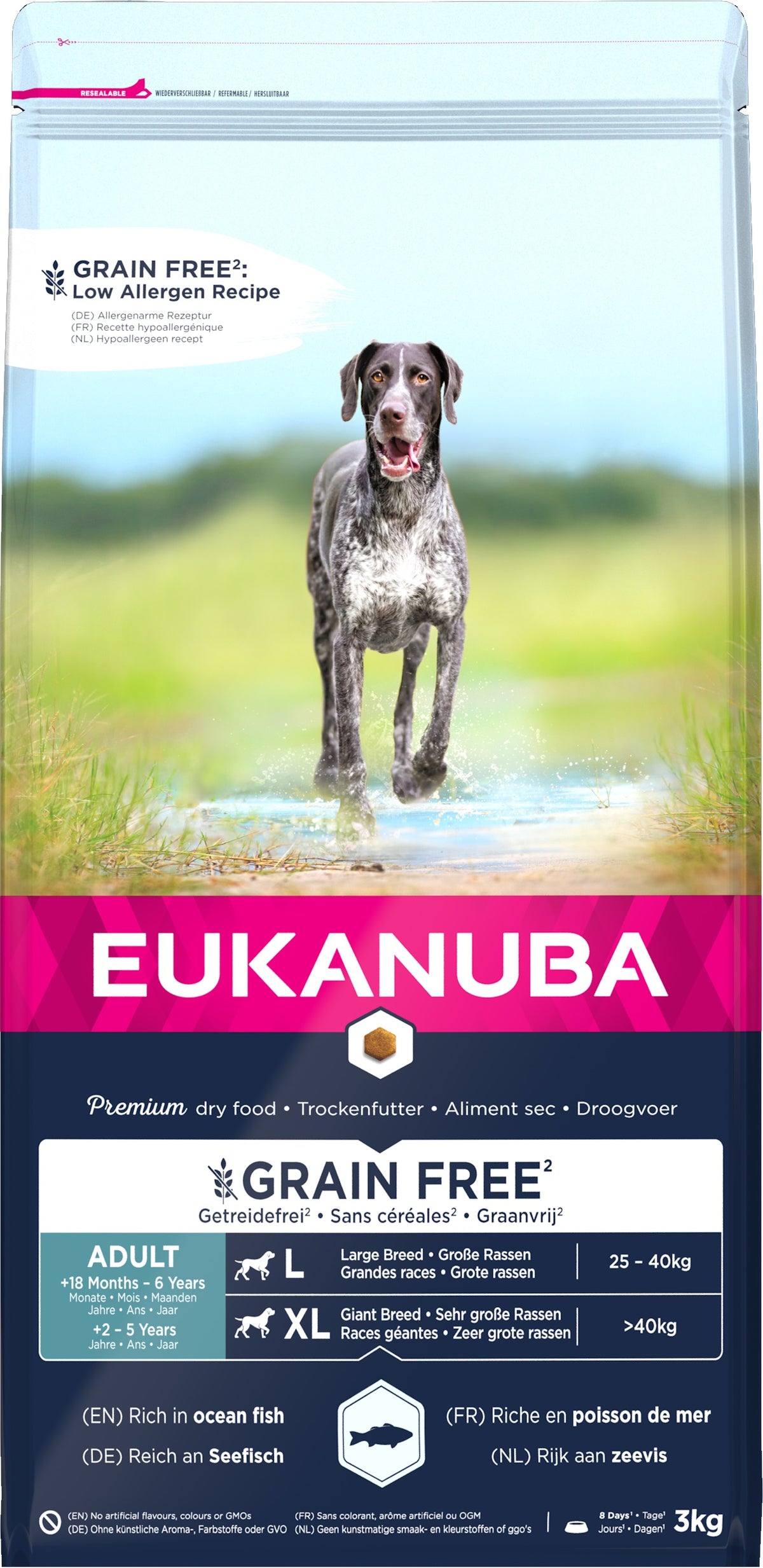 Eukanuba Grain Free Adult Large 3x3kg