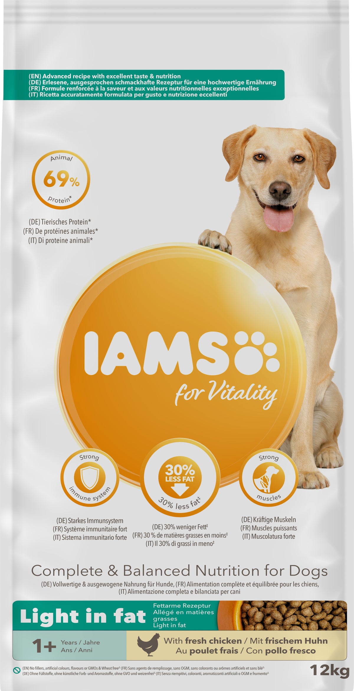 Iams Dog Adult Vitality Light in Fat