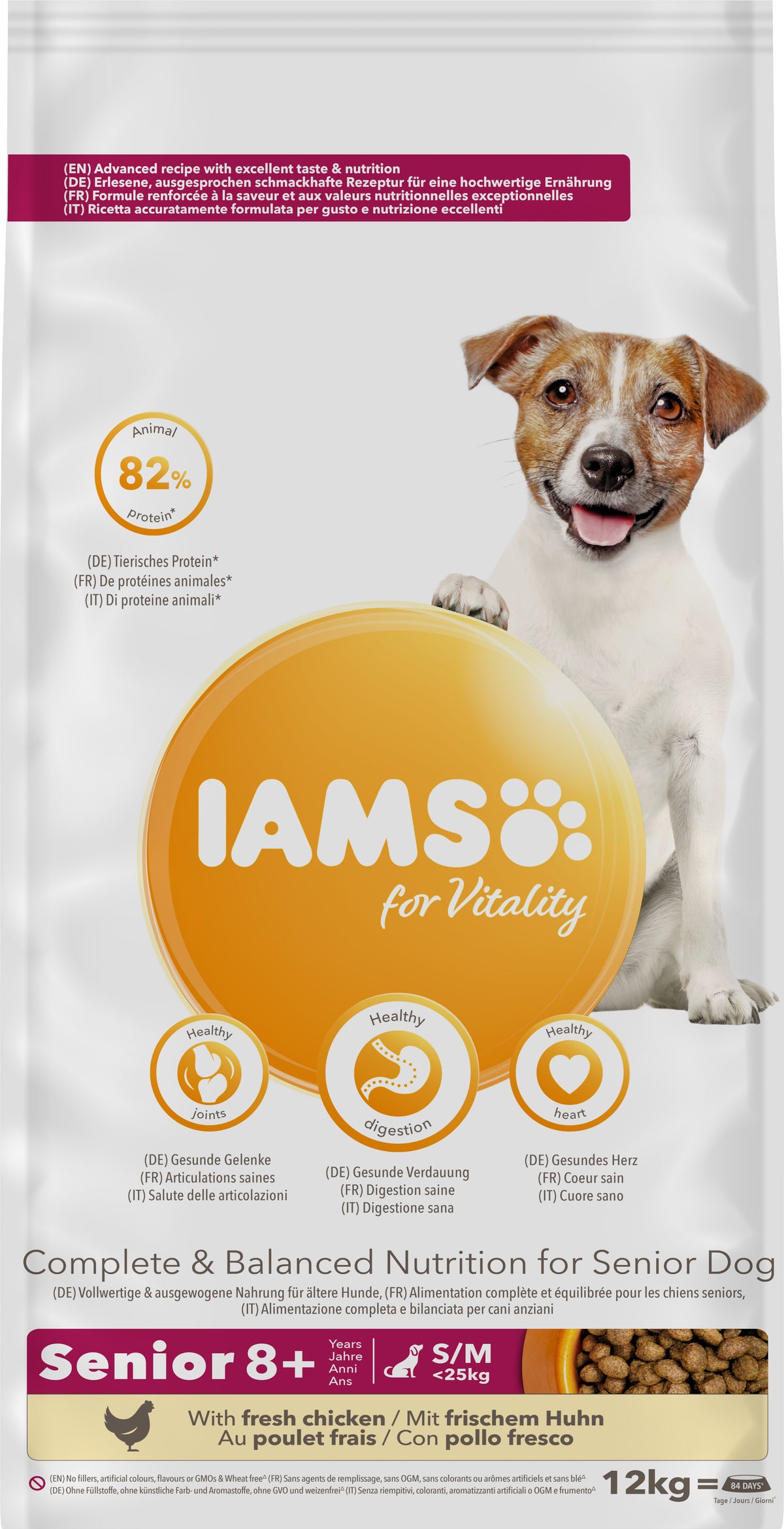 Iams Dog Senior Vitality Sml/Med Chicken