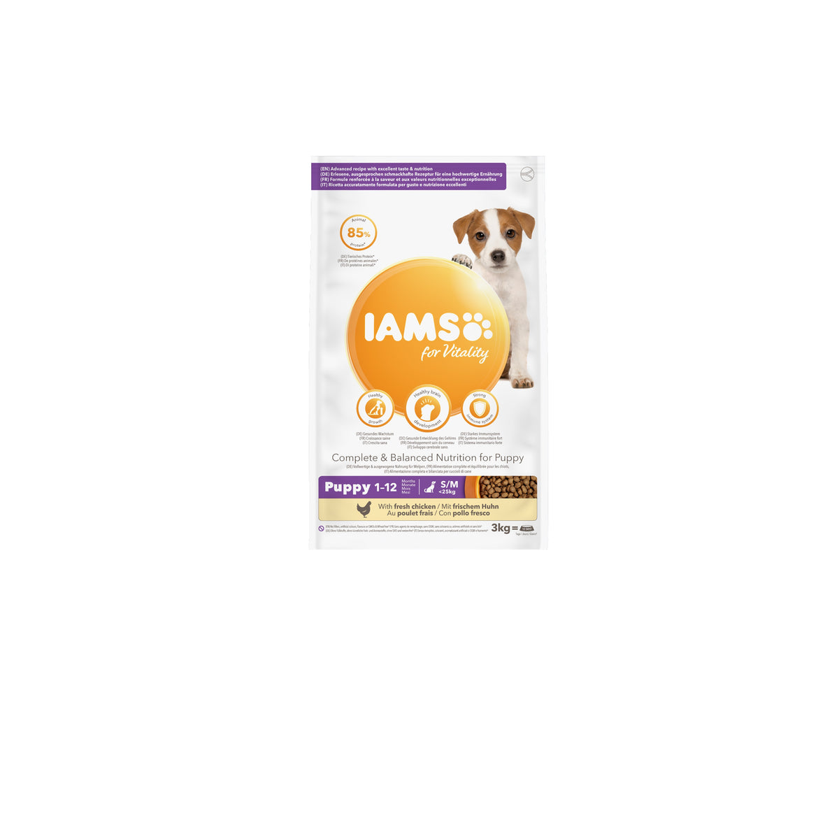 Iams Puppy Vitality Sml/Med Chick 2x2kg