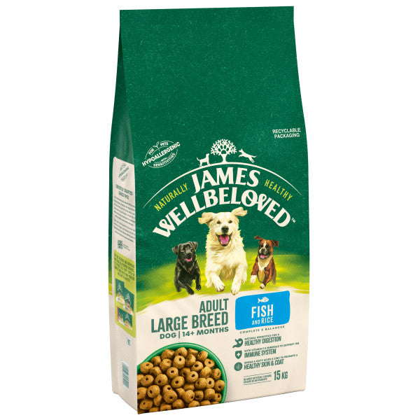 JW Dog Adult Large Breed Fish & Rice