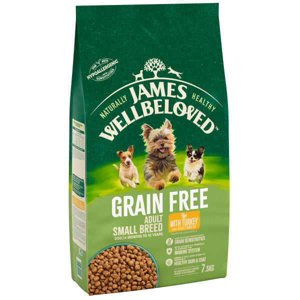 JW Dog Adult Small Brd Trk&Veg GrainFree