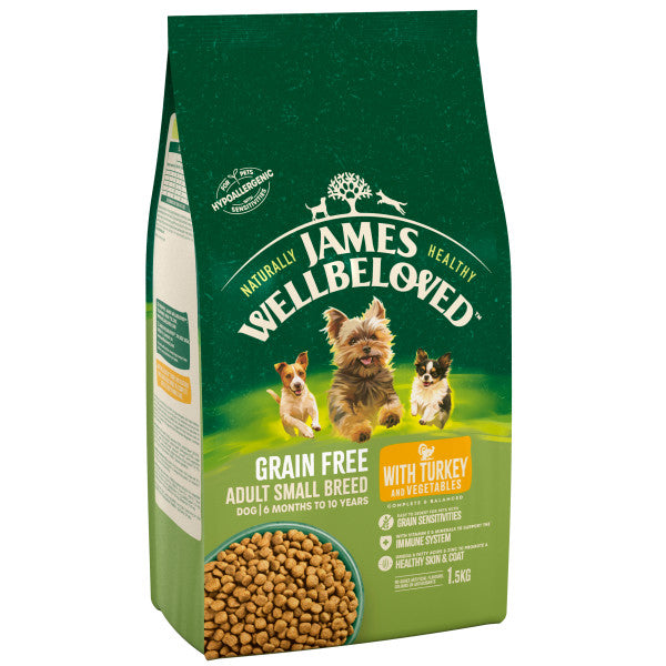 JW Dog Adult Small Brd Trk&Veg GrainFree