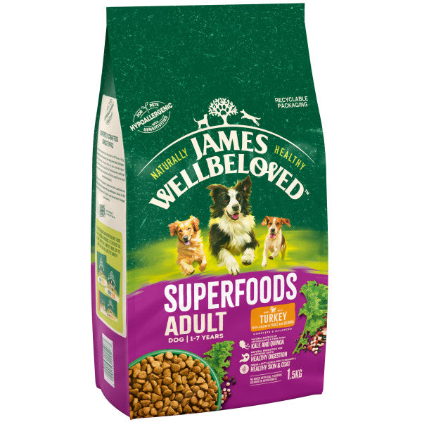 JW Dog Adult Superfoods Turkey