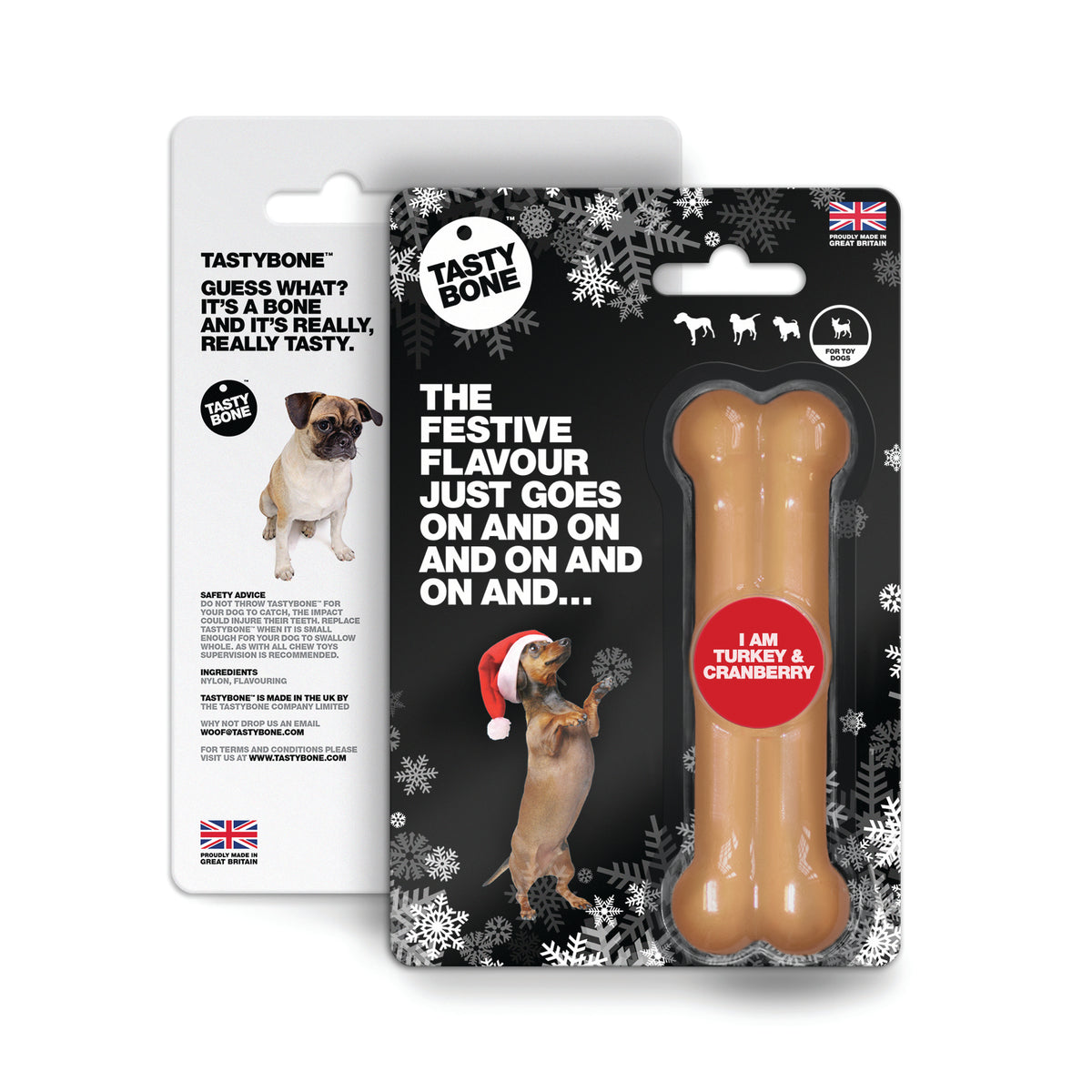 BFP Xmas Tasty Bone Turkey Toy/Puppy