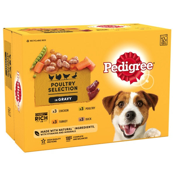 Pedigree Pch Adult Mix Gravy 4x12x100g